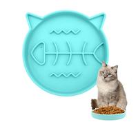 Gamelle à alimentation lente pour chat, casse-tête antidérapant - Distributeur lent, pour l'intérieur, le salon, l'extérieur, les repas, digestion, alimentation propre au sol, chiot et
