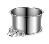 Gamelle à eau en acier inoxydable pour chiens et chats pour niche | cage et plus encore, mangeoire, accessoires de cage pour animaux de compagnie