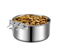 Gamelle à eau pour chenil | Suspendre en acier inoxydable - Gamelles à eau montables - Bacs pour chien pour aliments secs et humides pour chenil, cage et plus encore, accessoires de cage pour animaux