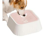 Gamelle À Eau Pour Chien Anti-Renversement - Grande Capacité 1.1L Sans Goutte, Récipient Animal - Grand Capacité Bac à Eau Lent avec Base Anti-Dérapante | pour Boire Intérieur Extérieur Voyage Voiture