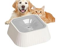 Gamelle À Eau Pour Chien Anti-Renversement - Grande Capacité 1100 ml Abreuvoir Sans Goutte pour Animaux,Grand Capacité Bac à Eau Lent avec Base Anti-Dérapante - pour Boire Intérieur Extérieur Voyage V