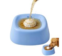 Gamelle à lécher pour chien, alimentation lente pour friandises liquides avec boule roulante, structure anti-déversement, capacité de 3/4 tasses/180 ml, convient pour bouillon d'os et yaourt, convient