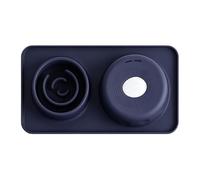 Gamelle à lécher pour chien | Assiette d'alimentation 2 en 1 en silicone anti-étouffement, 500 ml, pour manger des friandises liquides, du yaourt, des friandises enrichies alimentaires