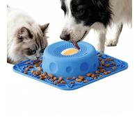 Gamelle À Lécher pour Chien | Distributeur Silicone À Boule Rotative | Bol à lécher Liquide | pour Chien Chiot Favorise Alimentation Saine Et Lente Manger Yaourt Purée Viande