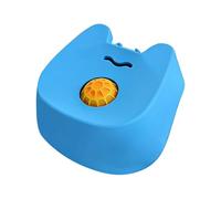 Gamelle à lécher pour chien - Gamelle antidérapante en silicone avec balle rotative | Gamelle pour chiot, pour le camping, la maison, l'extérieur, debout, pour manger de taille moyenne