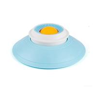 Gamelle à lécher pour chiens avec base d'aspiration puissante et motifs surélevés pour un plaisir prolongé des repas (jaune)