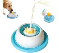 Gamelle à lécher pour chiens et chats - Mangeoire lente pour soulager l'anxiété avec base antidérapante, ralentit la vitesse de l'alimentation et ajoute plus de plaisir à votre chien et chat