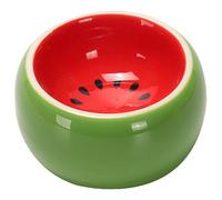 Gamelle à nourriture pour lapin - Bol à eau antidérapant en porcelaine - Motif fruits - Réutilisable - Imprimé pour hamster