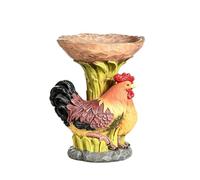 Gamelle à Oiseaux de Jardin | Mangeoire en Résine Multifonction sur Pied | Bol Mangeoire Décoratif Patio Extérieur | Support Nourrisseur Oiseaux Résistant | Élément de Décoration Jardin Cour Balcon Te
