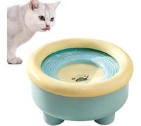 Gamelle anti-éclaboussures pour chien, gamelle d'eau antidérapante avec fond lesté lourd et disque flottant, grande capacité d'alimentation en eau lente pour chiens et chats, bol résistant aux