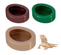 Gamelle Anti-fuite Haute Paroi, Lot de 3 Bol à Insectes Démontable Lavage Facile, Récipient Alimentation Semi-fermée, pour Lézards, Geckos et Petits Reptiles, Tarentules, Dragons Barbue, Tortues