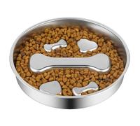 Gamelle Anti-glouton - Capacité 470 ML Alimentation Interactive - Dégustation Ludique Forme d'Os,pour Chiot Chat, Nourriture, Friandise, Enrichissement, Anti-Ennui, Éducation, Stimulation,