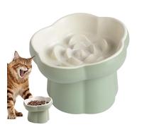 Gamelle Anti-Glouton Chat,Gamelle Puzzle Surélevée À Lécher Animal | Lente en Céramique | pour l'Intérieur l'Extérieur Le Voyage la Cuisine Le Salon Le Camping Le Balcon