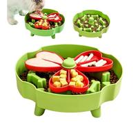 Gamelle Anti-Glouton Chien - Amovible Alimentation Rotative 360,Gamelle Repas Ralenti - pour Enrichissement Santé Digestive Maison Appartement Voyage Camping Pique-Nique
