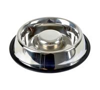 Gamelle Anti-Glouton Chien & Chat "Inox" 25cm Argent