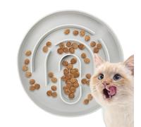 Gamelle Anti-Glouton pour Chat Plat en Silicone Anti-Débordement