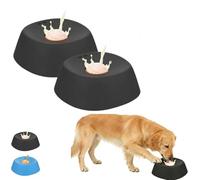 Gamelle anti-glouton pour chiens et chats 2026 avec bille roulante, antidérapante et anti-déversement, idéale pour le bouillon d'os et le yaourt. Jouet à lécher en silicone pour chiens de toutes taill