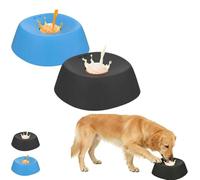 Gamelle anti-glouton pour chiens et chats 2026 avec bille roulante, antidérapante et anti-déversement, idéale pour le bouillon d'os et le yaourt. Jouet à lécher en silicone pour chiens de toutes taill