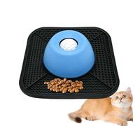 Gamelle Anti Glouton pour Chiot, Silicone Antidérapante Anti Étouffement, Gamelle Labyrinthe Petit Chien Plat pour Chat, pour Nourriture Sèche Humide Eau Intérieur Extérieur Voyage
