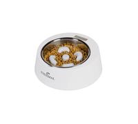 Gamelle anti-gloutons pour animaux Eyenimal Nutri200 Blanc 20,5x23,5x9,5 cm