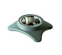 Gamelle Antidérapante en Acier Inoxydable pour Chien - Design Stable, Hygiénique et Durable, Facile à Nettoyer, Idéale pour Tous Types de Chiens (Gris)