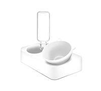 Gamelle automatique pour animal domestique avec fontaine à eau double support surélevé