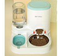 Gamelle automatique pour chat et chien avec distributeur d'eau, bol de nourriture et d'eau pour animaux domestiques, design à double usage, recharge d'eau automatique, système de filtration intégré