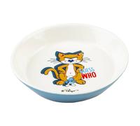 Gamelle bas pour chat et chien Smurfs Duvoplus Azrael Blanc 16x16x3,5 cm