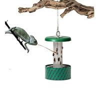 Gamelle caméléon, mangeoire à lézard avec colonne en maille métallique pour grimper et se déplacer, convient pour lézard, iguane, gecko, dragon barbu