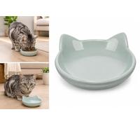 Gamelle Chat - Cena Ronde Vert Menthe - Gamelle Nourriture et Eau en céramique - 140 ML - Flamingo