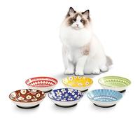 Gamelle Chat Ceramique Gamelles Chats - Lot Bol Chat Porcelaine de Série Contes de Fées - Set Assiette Chat Coloré Design - Bol Nourriture Chat - Ecuelle pour Chat - Plat Pour Chat - 6 Pièces - 250 ml