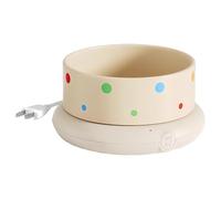 Gamelle chauffante - Chauffe-eau thermostatique silencieux et antidérapant | Gamelle chauffante pour chien et chat avec bol en céramique | Mangeoire yaourtière pour la maison, où que vous soyez