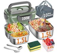 Gamelle chauffante électrique - KJEHOME - Modèle Multic LUNCH BOX - 1,8L - Portable - 100W