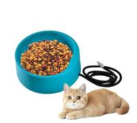 Gamelle chauffante pour chat - Fonctionne sur prise - Pour eau potable - Chauffante pour animaux de compagnie - Pour arrière-cour, chenil, écurie, bétail, poules, oiseaux, volaille, poulailler et