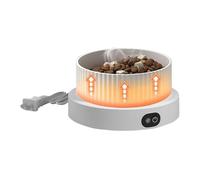 Gamelle Chauffante pour Chats,Bol Chauffant pour Animal 3 Niveaux | Récipient Isotherme pour Chiots | Utilisation Intérieur/Extérieur Maison Voyage Hiver Balcon