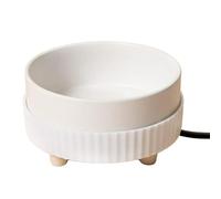 Gamelle chauffante pour chien, 350 ml, bol d'eau chauffante pour chiens, fournit de l'eau potable en hiver, thermique pour chien, chat, lapin, poulet, canard, écureuil, base blanche, animal de compag