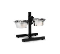 Gamelle chien bol en inox set de gamelles réglable 2 pièces gamelle surélevée