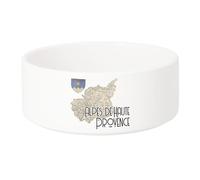 Gamelle Chien - Chat Céramique Alpes de Haute Provence 04 Département Carte Ancienne - 13cm