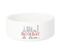Gamelle Chien - Chat Céramique Bombay Minimalist Mumbai Voyage Inde Gandhi - 17.5cm