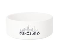 Gamelle Chien - Chat Céramique Buenos Aires Minimalist Voyage Carte Postale Argentine - 17.5cm
