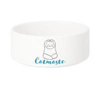 Gamelle Chien - Chat Céramique Catmaste Namaste Cat Pets Yoga - 13cm