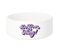 Gamelle Chien - Chat Céramique Do Your Thing Typographie Citation Message Good Vibes - 17.5cm