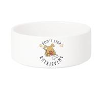 Gamelle Chien - Chat Céramique Don't Stop Retrieving Dog Pets Bones - 17.5cm