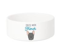 Gamelle Chien - Chat Céramique Excuse Mon French Chien Bulldog Français - 13cm