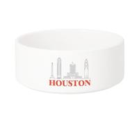 Gamelle Chien - Chat Céramique Houston Minimalist Etats Unis Voyage Amérique - 13cm