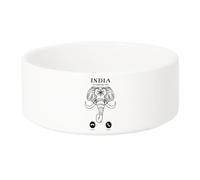 Gamelle Chien - Chat Céramique India is Calling Me Elephant Animal - 13cm