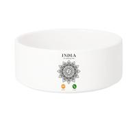 Gamelle Chien - Chat Céramique India is Calling Me Om Mandala Travel - 17.5cm
