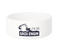 Gamelle Chien - Chat Céramique J'Ai Un Gros Engin Humour Bricoleur Sexe - 17.5cm