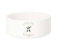 Gamelle Chien - Chat Céramique J'Peux Pas J'Ai La Flemme Humour Dessin Le Dab du Panda Animaux - 17.5cm