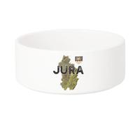 Gamelle Chien - Chat Céramique Jura 39 Departement Lons Carte Ancienne Franche Comté - 13cm
